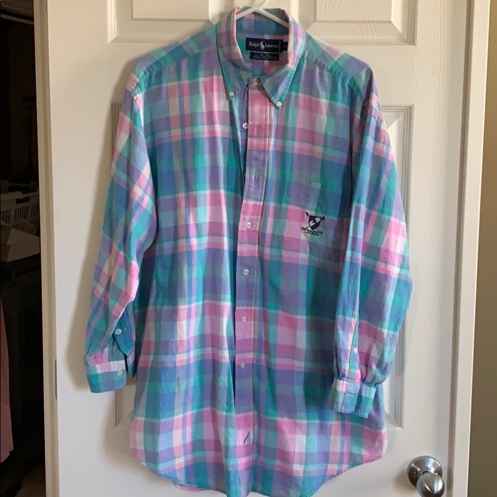 Ralph Lauren men’s large plaid shirt